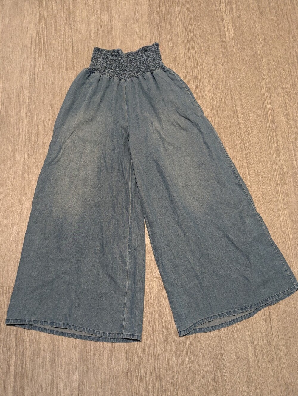 Oli & Hali Wide Leg Soft Denim Pant, Sz L - Picture 4 of 9
